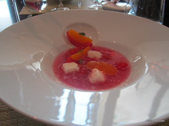 citrus gazpacho at Jumeirah Port Soller