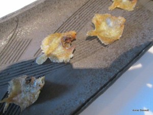 Crispy tiny turbot