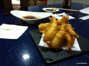 Tempura prawns